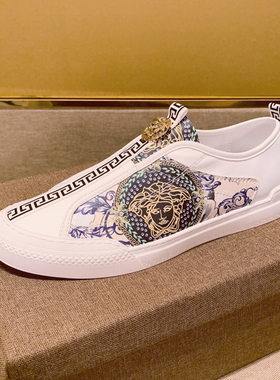 帕达索322夏季透气真皮懒人鞋2021新款潮流板鞋休闲男鞋PB210322