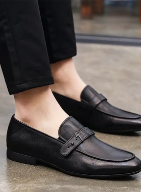 帕达索2020新款英伦潮鞋百搭透气真皮鞋子男士时尚商务皮鞋200560