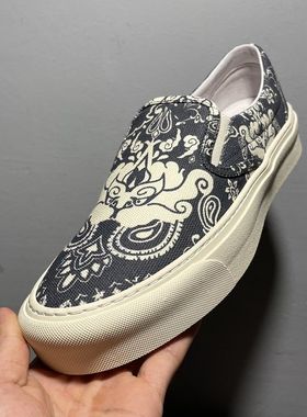帕达索低帮帆布乐福鞋男一脚蹬懒人鞋潮流百搭复古休闲板鞋220440