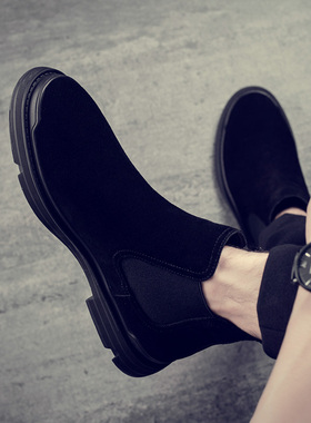 帕达索032男鞋韩版透气潮流马丁靴AZG英伦休闲加绒短靴PB91032