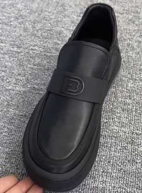 帕达索男鞋秋冬新款休闲一脚蹬懒人鞋加绒保暖低帮棉鞋潮流230846