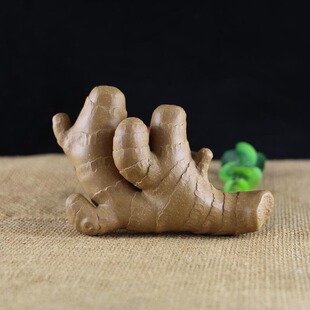 紫砂茶宠雕塑创意茶玩全手工段泥生姜万寿无疆一统江山笔架摆件