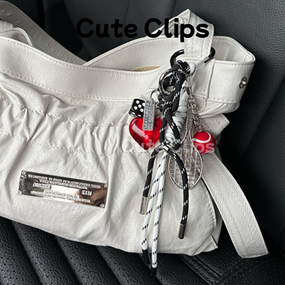 Cute Clips原创网球拍骰子包包挂件挂饰手工编绳挂件包挂