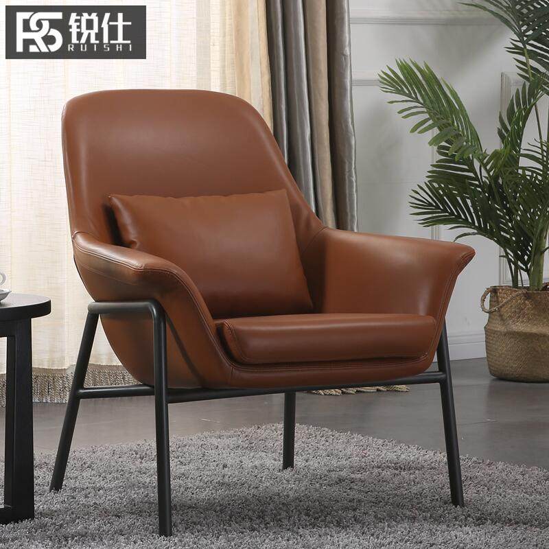 休闲沙发椅子阳台单人小沙发现代简约设计师品质家具锐仕厂家直销