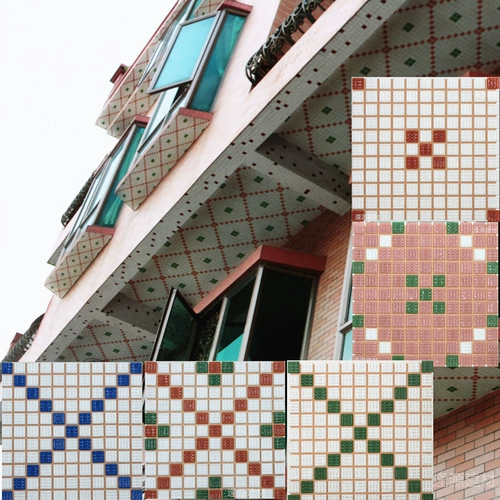 Внешняя стена мозаика балкон Потолочная стеклянная мозаика наружная керамическая плитка ванная балкон -балкон -пруд стена пруда