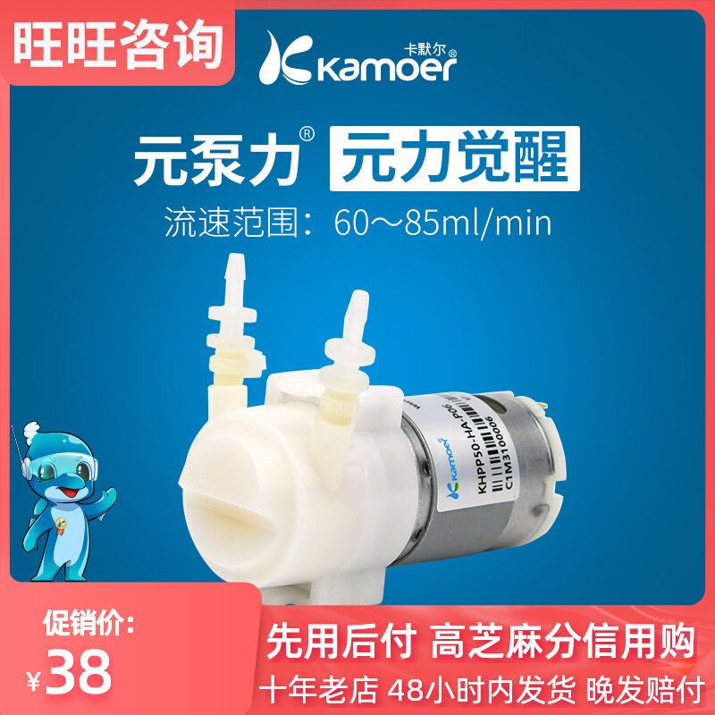 卡默尔蠕动泵12v微型水泵配件自吸泵迷你循环小泵小型电动抽水泵