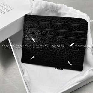 Endless Abyss 22ss头层牛皮极简卡包男女四点缝线真皮卡夹零钱包