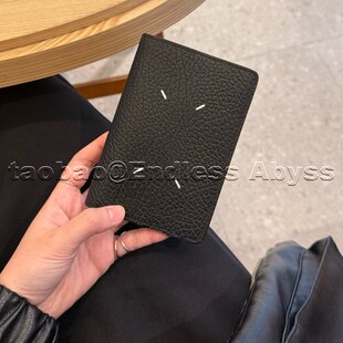holder passport MMM风格 23ss四点缝线头层牛皮护照夹男女士卡包