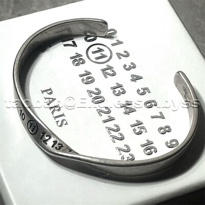 Endless Abyss 22SS数字扭转莫比乌斯手镯男女士小众设计钛钢手环