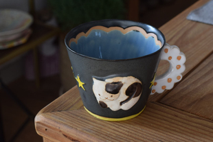 孤品 白木千华的猫咪马克杯咖啡杯茶杯约330毫升
