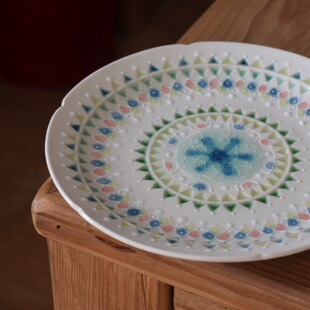 日本mikagama日式异国风情陶艺工艺碟子盘子托碟调味料碟小碟