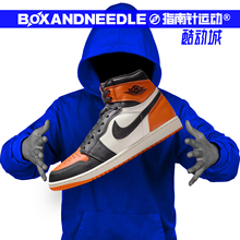 AIR JORDAN 1 OG AJ1 黑白橙 扣碎篮板 男子高帮篮球鞋DZ5485-008
