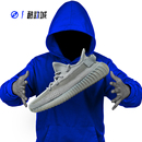 YEEZY 椰子350V2 ADIDAS BOOST ID4811 男女低帮休闲跑步鞋 IF3219