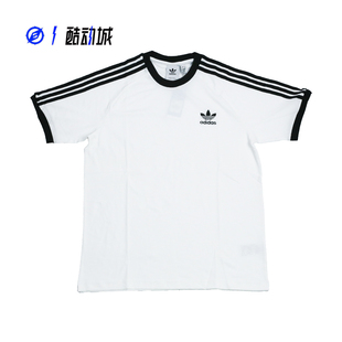 TEE STRIPES 三叶草 三条纹 GN3494 ADIDAS 男圆领休闲运动短袖