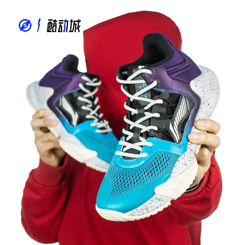 李宁暴风3代男子中帮篮球鞋