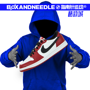 AIR JORDAN 1 AJ1 芝加哥白黑红 男子低帮复古篮球鞋 HQ6998-600