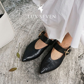 下午 复古女巫鞋 1鞋 17号 3穿V口一字扣玛丽珍奶奶鞋