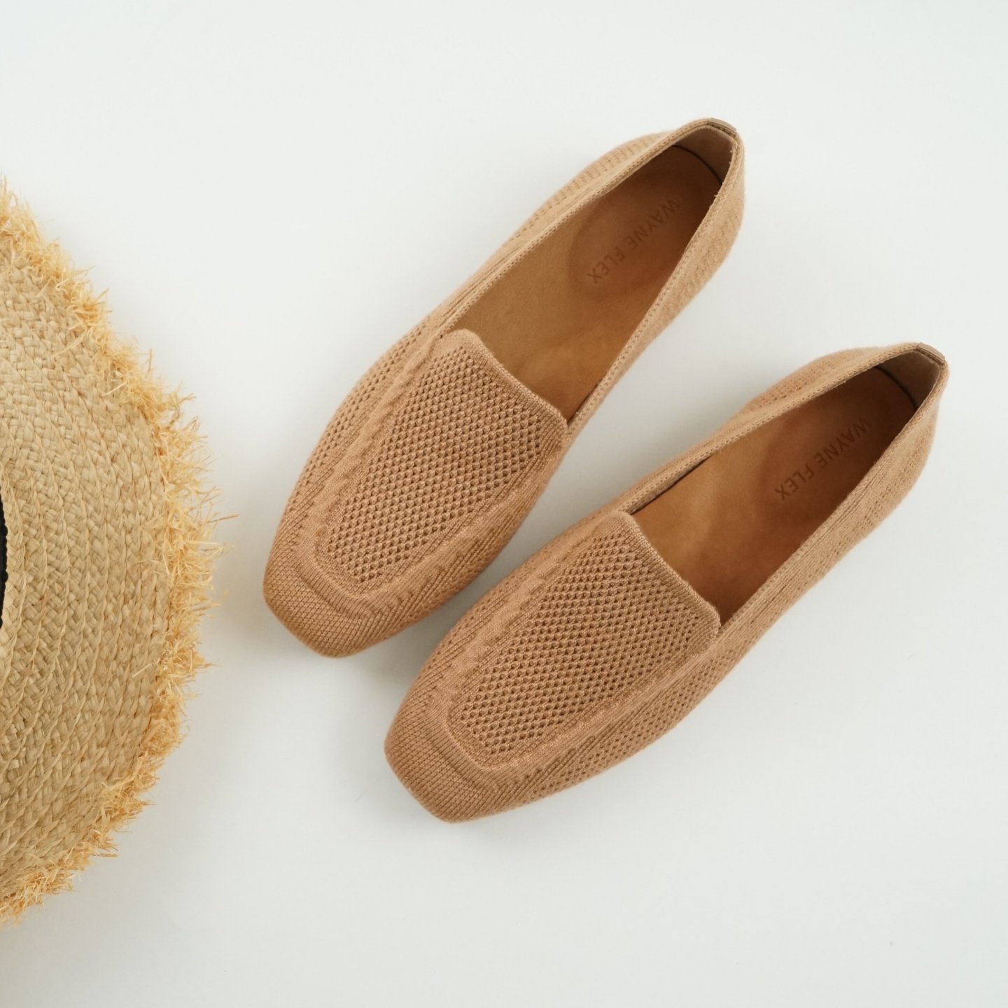 17号的下午 |韦恩 一脚蹬舒适羊毛混纺飞织乐福鞋 透气平底单鞋女