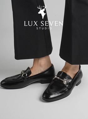 17号的下午| 复古通勤 进口油蜡皮马衔扣乐福鞋 软底不累脚皮鞋女