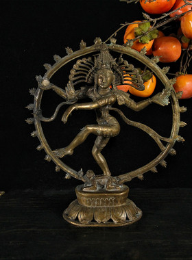 vintage西洋古董黄铜复古摆件ins拍摄欧美桌面精品软装摆件工艺品