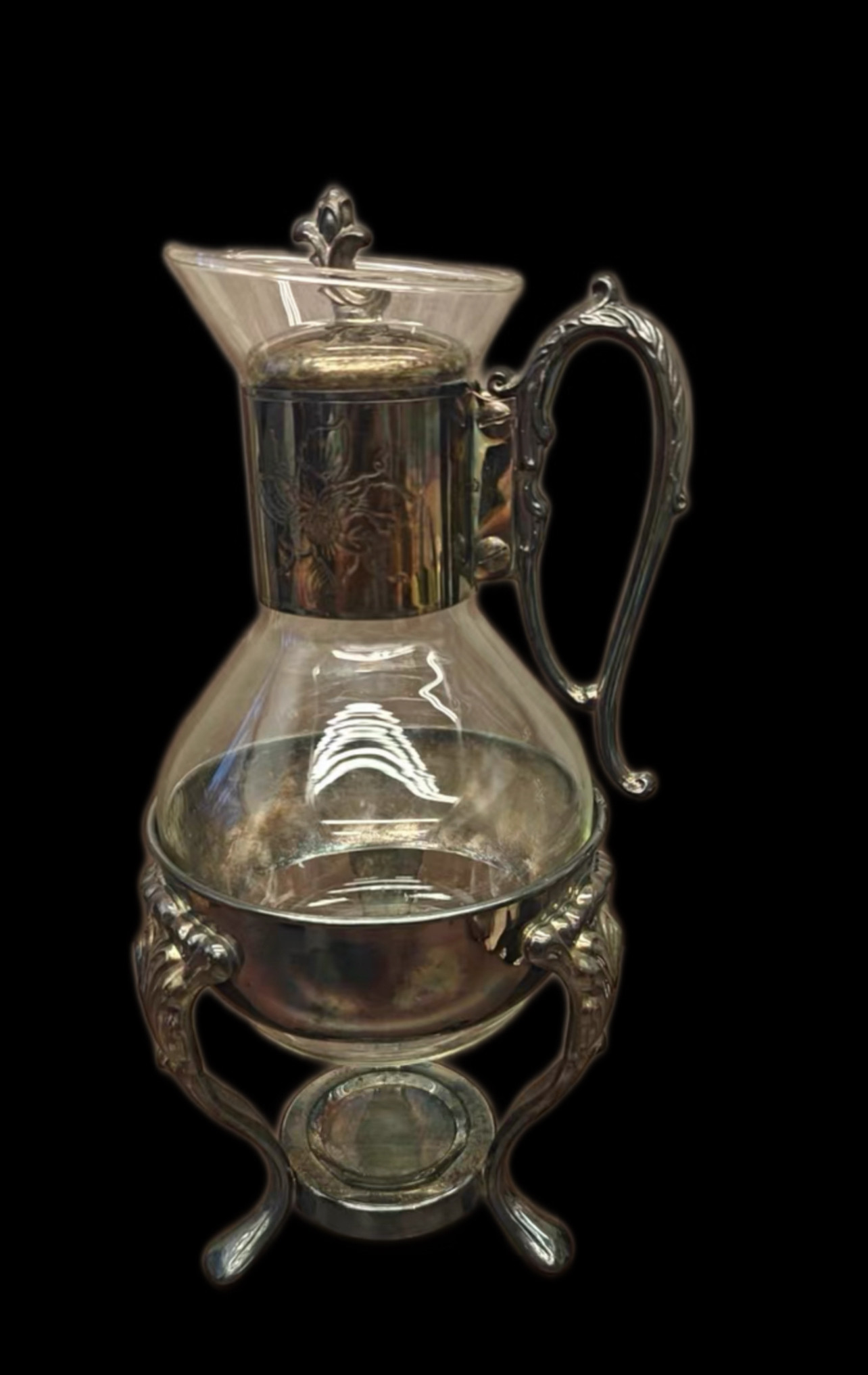 vintage复古欧式镀银黄铜水壶酒壶摆件创意咖啡壶奶壶拍摄样板间