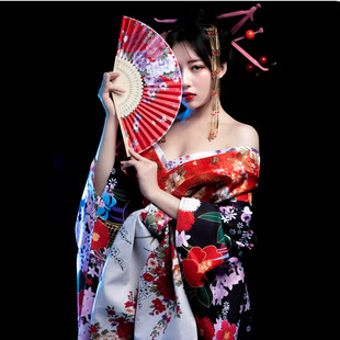 花魁和服套装中华吴服日式和风汉服古装大振袖拖尾cos 按尺寸定制