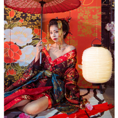 和服艺妓花魁中华吴服汉服古装 按需定制 cos写真舞台表演主播服装