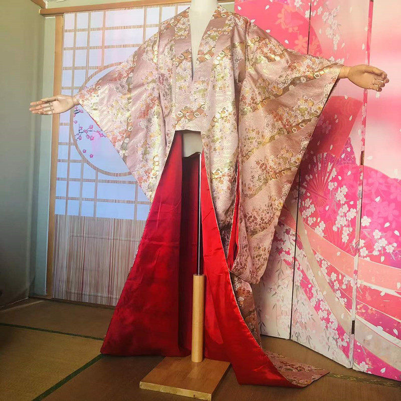 花魁和服中华吴服打褂汉服晨袍秀禾服新娘服大振袖日式和风可定制
