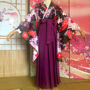 二尺袖 和风连衣裙 和服少女中华吴服卒业cos花牌情缘绫濑千早日式