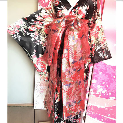 和服定型大腰带中华吴服日式艺妓花魁腰封汉服古装配饰腰花可定制