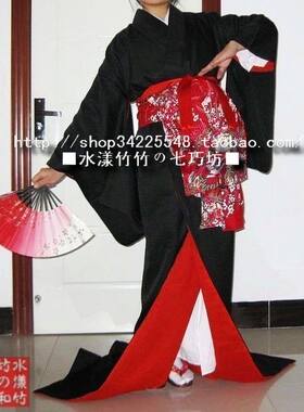 制服呢面料和服艺妓花魁日式振袖浴衣日式cos写真演出 量大优惠