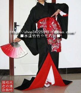 制服呢面料和服艺妓花魁日式振袖浴衣日式cos写真演出 量大优惠