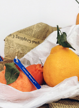 CB 加州阳光塔罗科血橙丑橘柑橘柿子气味香薰花生摆件艺术蜡烛