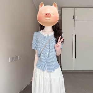 2025夏季爆款两件套连衣裙子女新款超火绝美多巴胺韩系巨好看套装