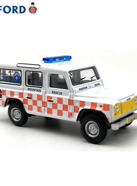OXFORD路虎山地救援车吉普越野车汽车模型合金仿真收藏摆件1:76