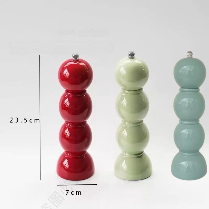 厂家现货橡胶木胡椒研磨器 葫芦食物研磨器