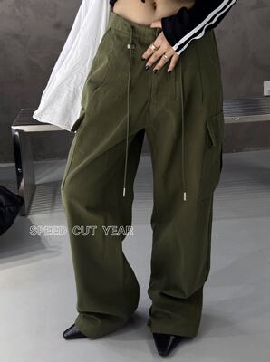 速裁琪年2026春季新款时尚百搭显瘦休闲裤长裤工装裤