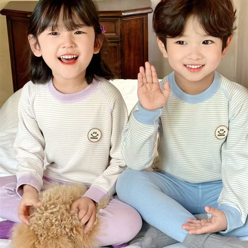 儿童家居服套装2025秋冬睡衣宝宝加厚保暖秋衣秋裤两件套90-170码