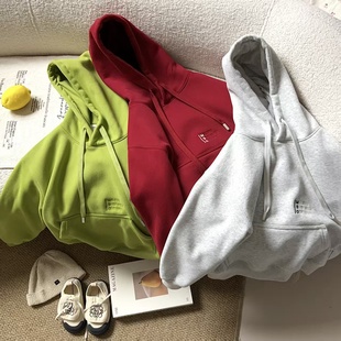 儿童加绒卫衣2025冬季新款男童女童连帽加绒加厚打底衫潮120-180