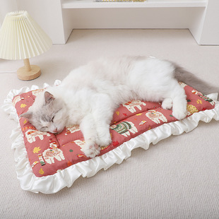 猫咪宠物笼子垫子秋冬季 保暖柔软舒适踩奶垫猫咪布偶睡觉用窝垫