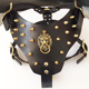 定制款 手工现做牛皮中小型犬胸背带刺铜钉恶霸法斗英牛杜宾背甲