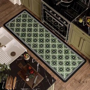 可擦吸水防滑皮革地垫厨房套装地垫卫生间浴室门口厨房门口门垫