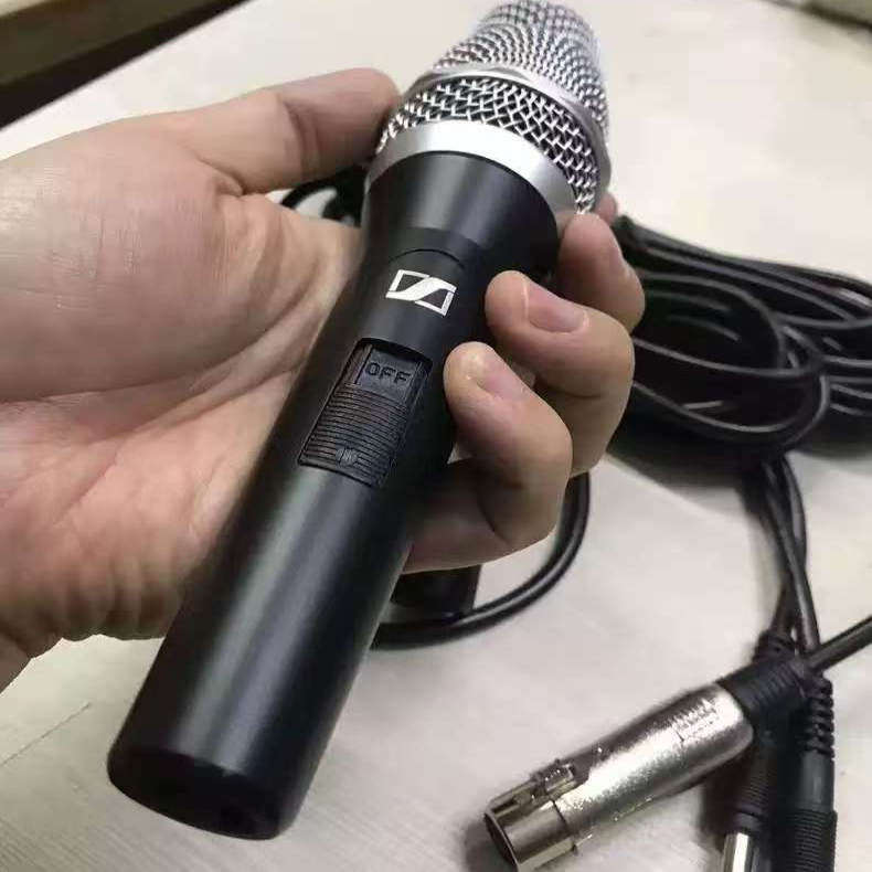 森海塞尔 专业舞台演出有线动圈麦克风电脑家用K歌BBOX录音话筒