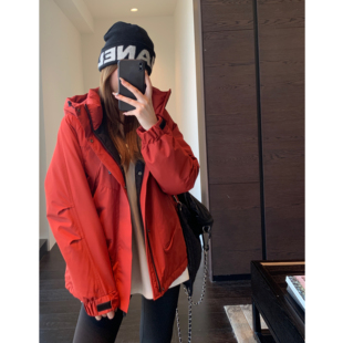 冬季 AMR 羽绒服女2025新款 双重保暖～高品质冲锋衣厚连帽短款