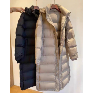 90白鹅绒蓬松保暖厚实连帽中长款 轻奢 面包女羽绒服秋冬 AMR