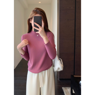 女保暖衣2025新款 搭配神器～保暖双面绒半高领打底衫 秋冬 AMR