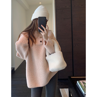 重磅系列～保暖圈圈羊毛厚实慵懒显瘦连帽毛衣女秋冬新款 AMR