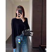 长袖 AMR T恤女春新 ～巨洋气小短款 天丝羊毛混纺打底衫 福利款