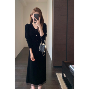 收腰显瘦上衣女2025秋冬新款 AMR 贵气时髦丝绒小衫 优雅气质