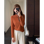 搭配神器 时髦小立领双面绒保暖半高领打底衫 AMR 女秋冬新款